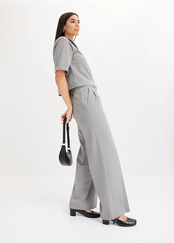 Krijtsteep blouse, bonprix