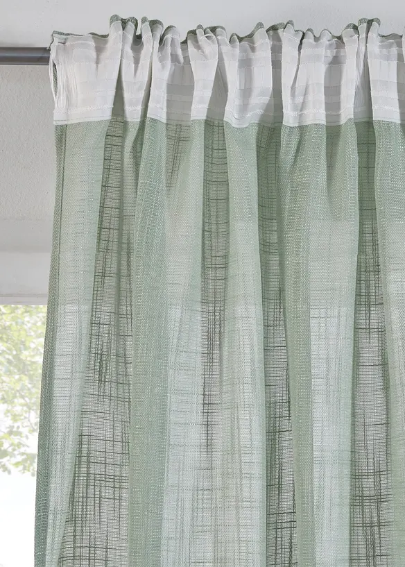 Gordijn met structuur (2 stuks), bonprix