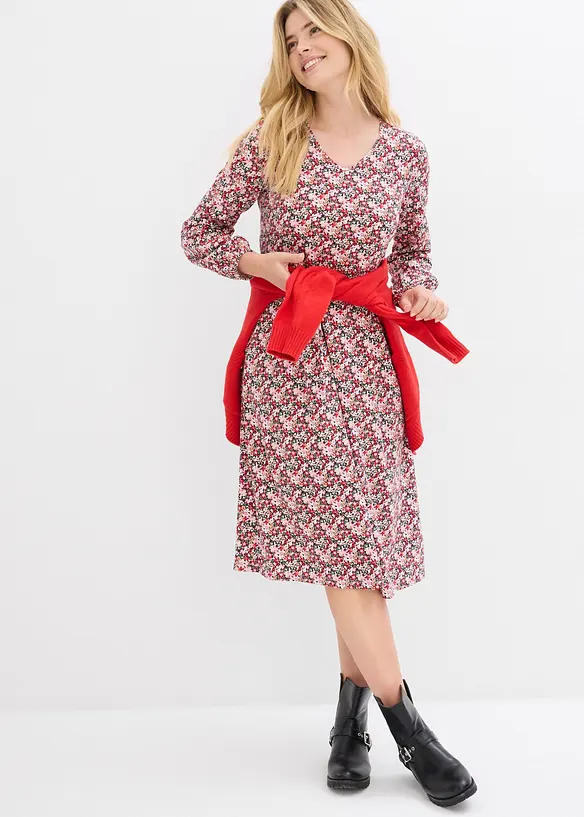 Midi jurk van katoen-jersey, bonprix