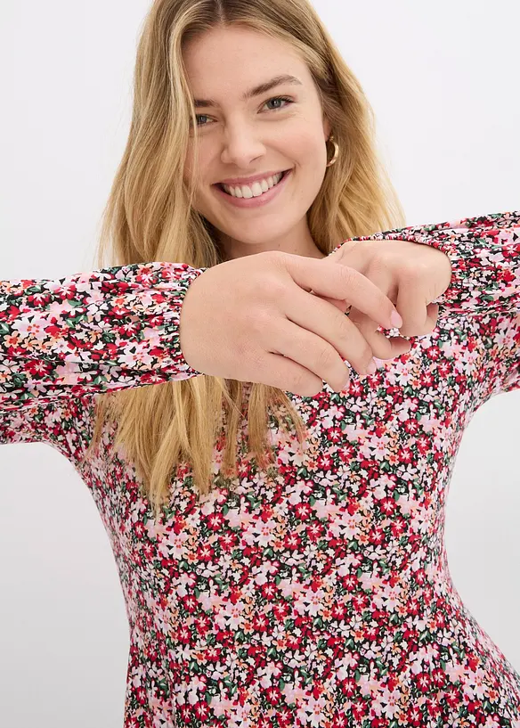 Midi jurk van katoen-jersey, bonprix