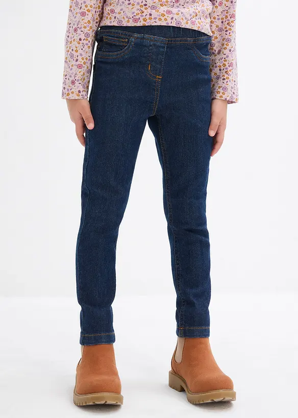 Jegging mid waist met tailleband, bonprix