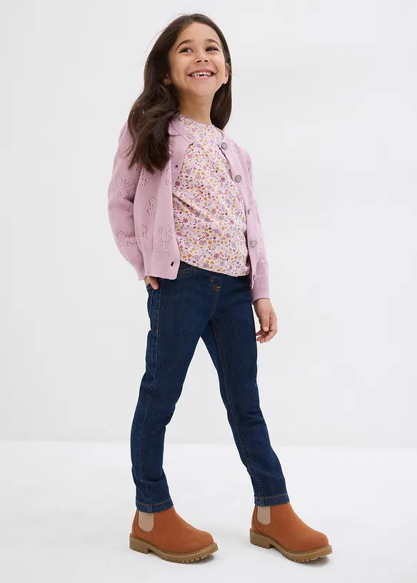 Jegging mid waist met tailleband, bonprix