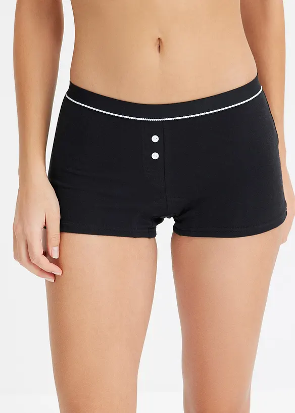 Dames boxer met biologisch katoen (set van 4), bonprix