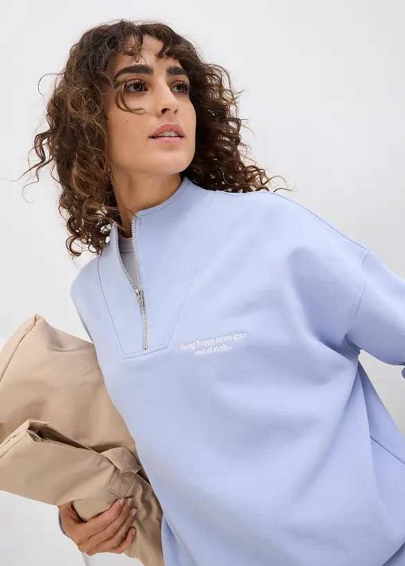 Oversized sweater van puur biologisch katoen, bonprix