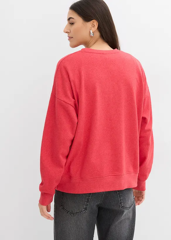 Oversized sweater van een zachte katoen-mix, bonprix