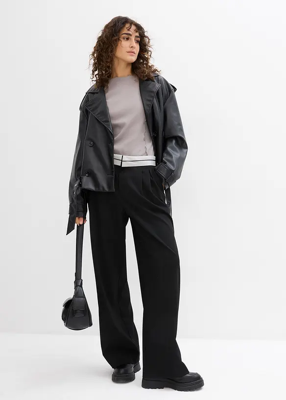 Broek met contrasterende tailleband, bonprix
