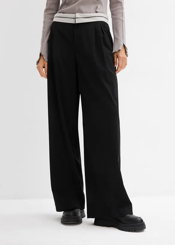 Broek met contrasterende tailleband, bonprix