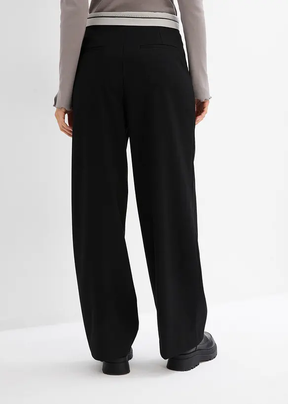 Broek met contrasterende tailleband, bonprix