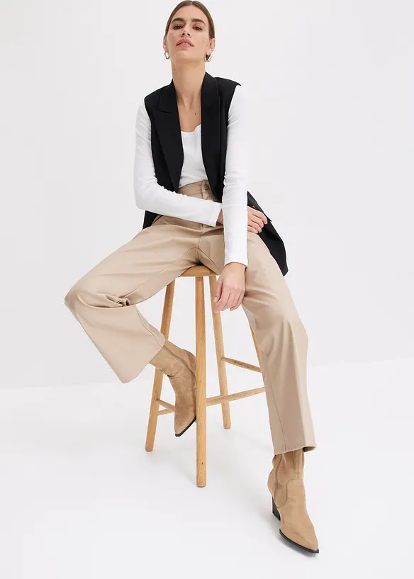 Imitatieleren broek, bonprix