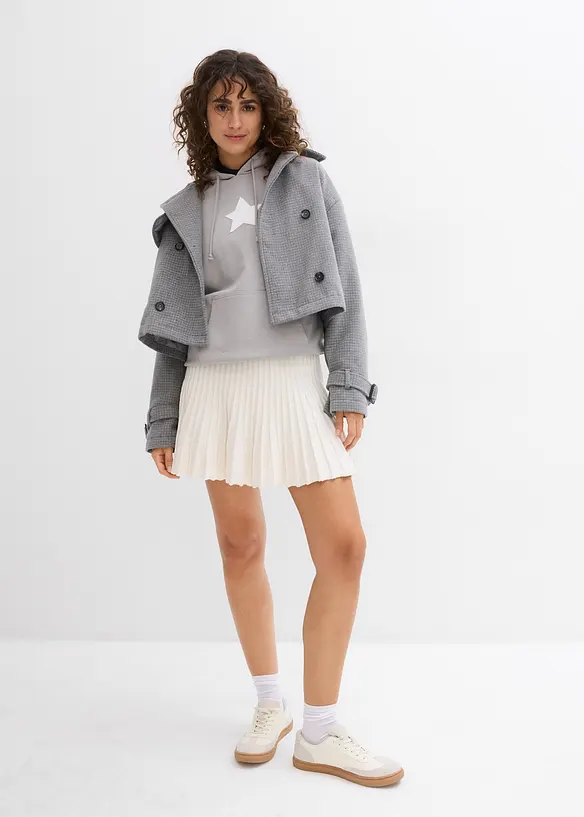 Minirok met plooien, bonprix