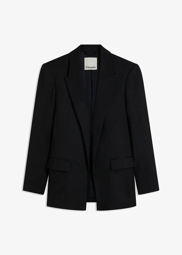 Blazer in linnen-look met gestreepte voering, bonprix