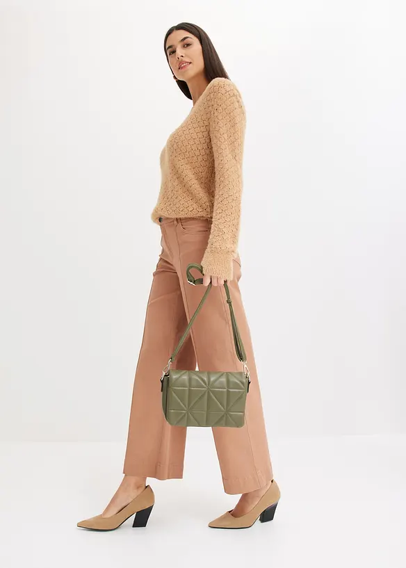 Twill broek met bies, bonprix