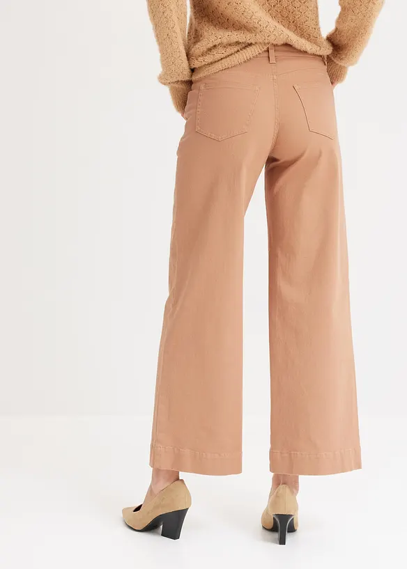 Twill broek met bies, bonprix