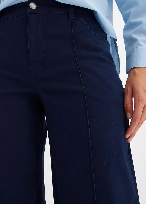 Twill broek met bies, bonprix