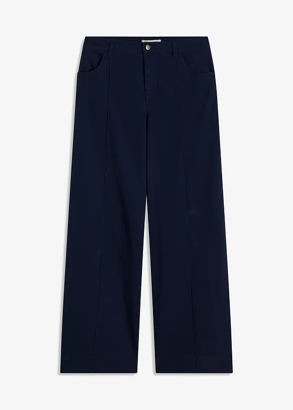 Twill broek met bies, bonprix