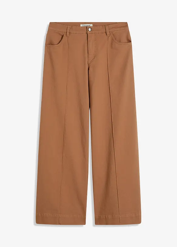 Twill broek met bies, bonprix
