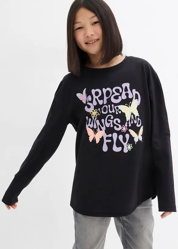 Longsleeve van biologisch katoen, bonprix