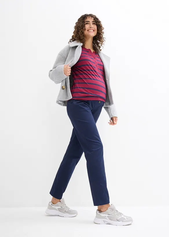 Zwangerschapsbroek met katoen, straight leg, bonprix