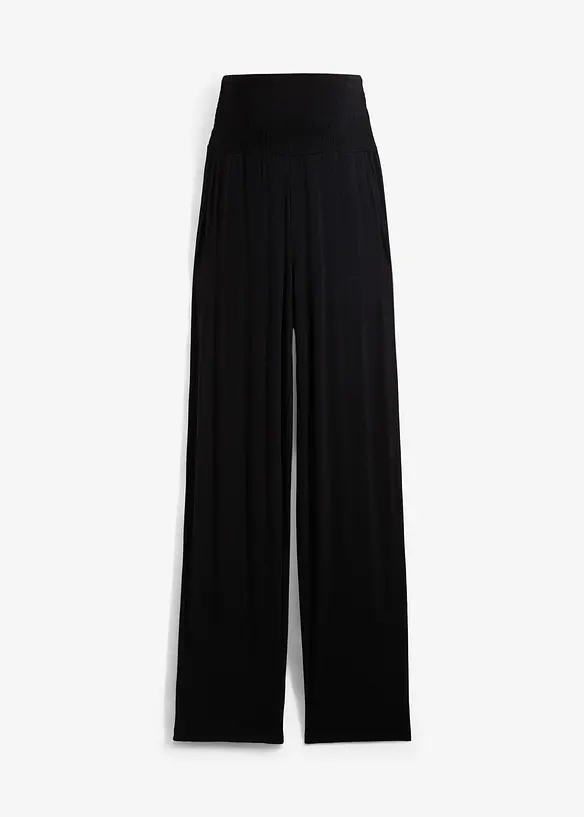 Zwangerschapsbroek van jersey met gesmokte tailleband, straight, bonprix