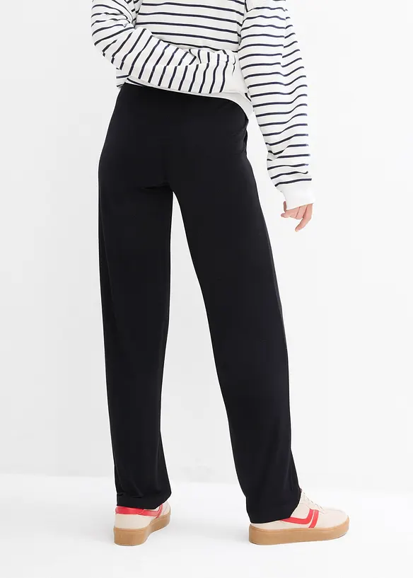 Zwangerschapsbroek van jersey met gesmokte tailleband, straight, bonprix
