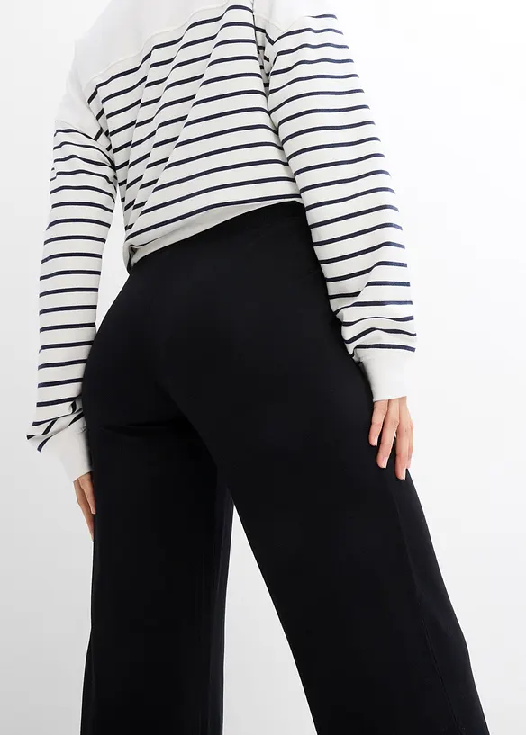 Zwangerschapsbroek van jersey met gesmokte tailleband, straight, bonprix