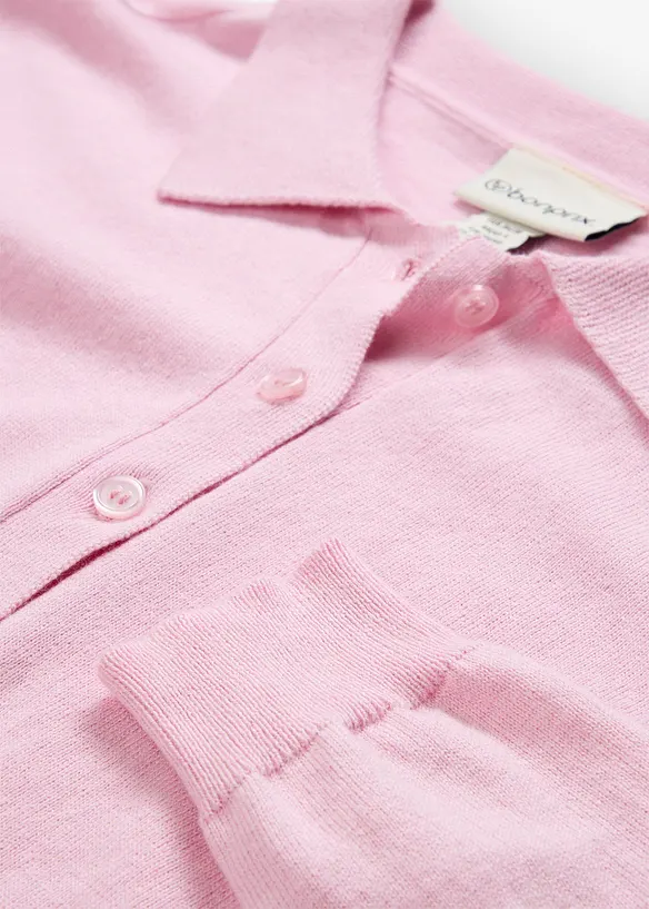 Polo trui met zijde, bonprix