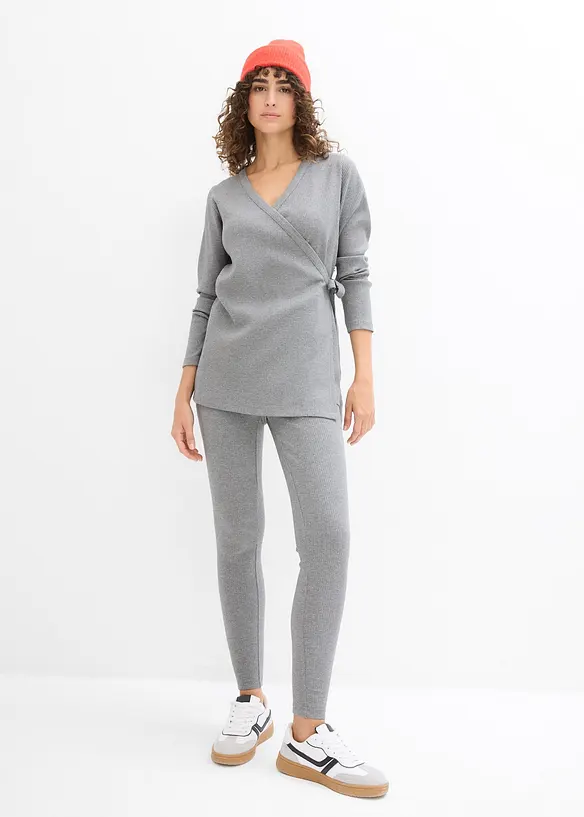 Zwangerschapsshirt met comfortabele legging (2-dlg. set), bonprix