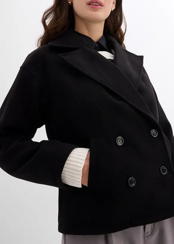 Peacoat in wol-look, bonprix
