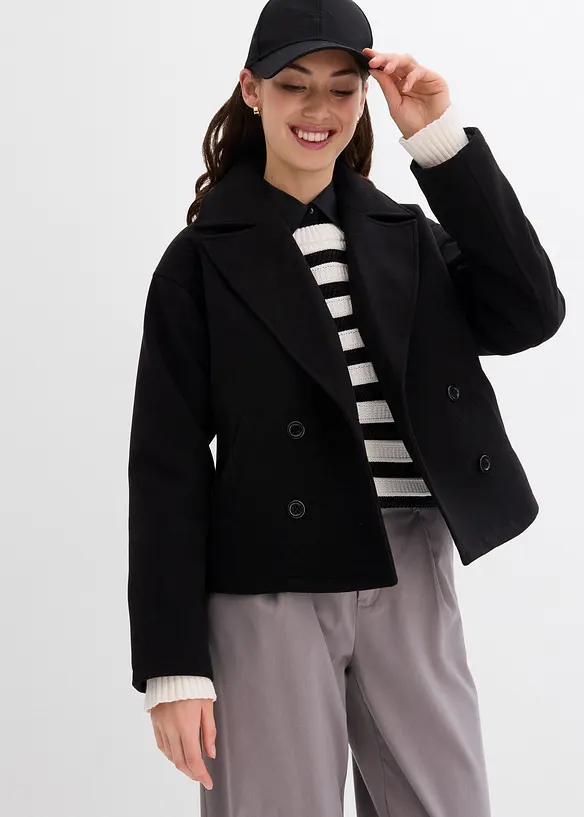 Peacoat in wol-look, bonprix