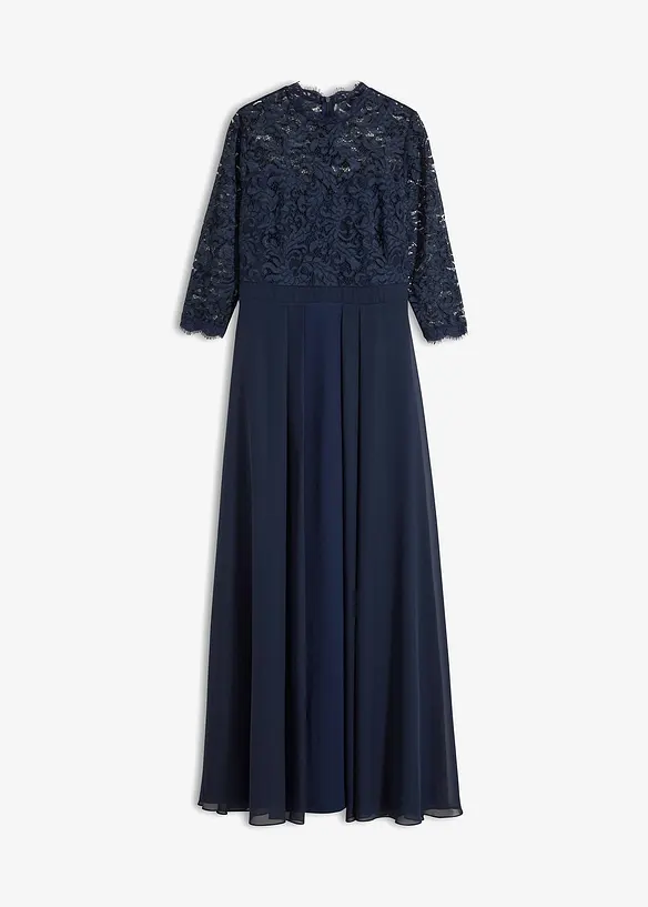 Maxi jurk met kant, bonprix
