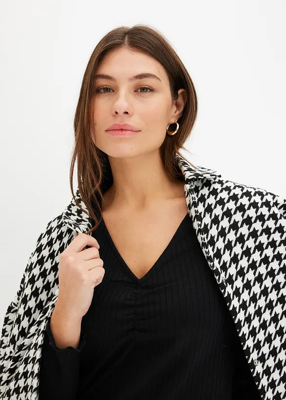 Geribd shirt met V-hals, bonprix