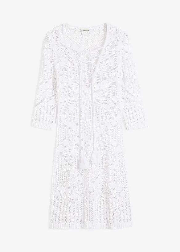 Strandjurk van lichte knitwear, bonprix