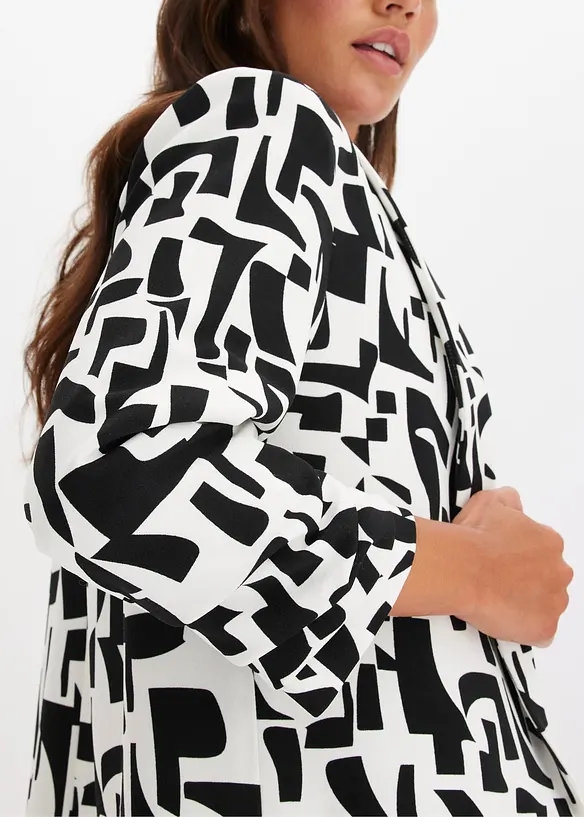 Lange blazer met print, bonprix