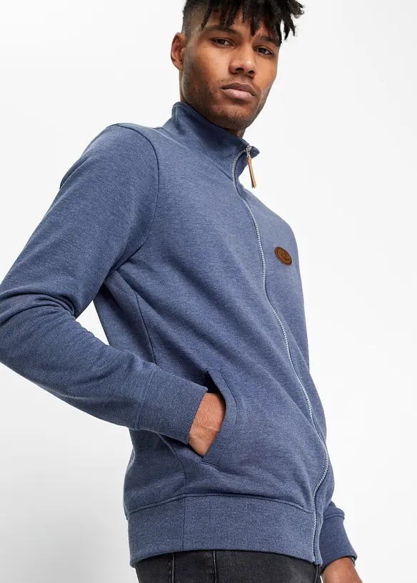 Sweatvest met opstaande kraag, bonprix