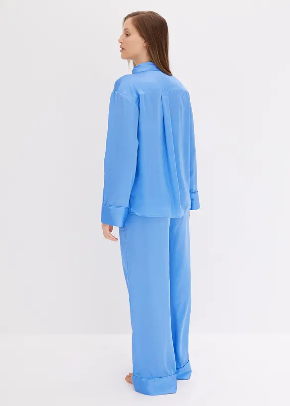 Oversized pyjama van satijn, bonprix