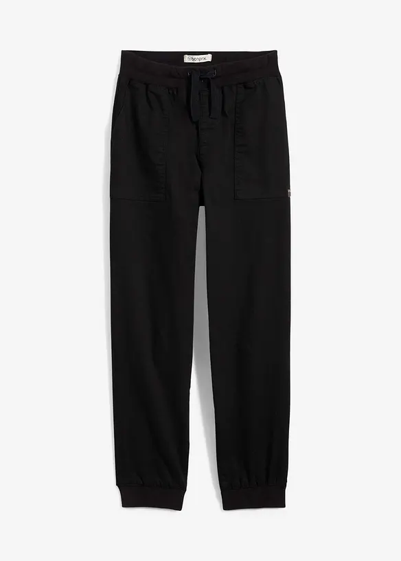 Twill broek met comfortband, bonprix