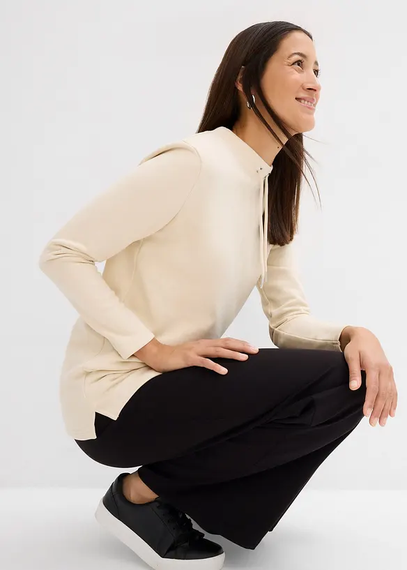 Sweater met split, bonprix