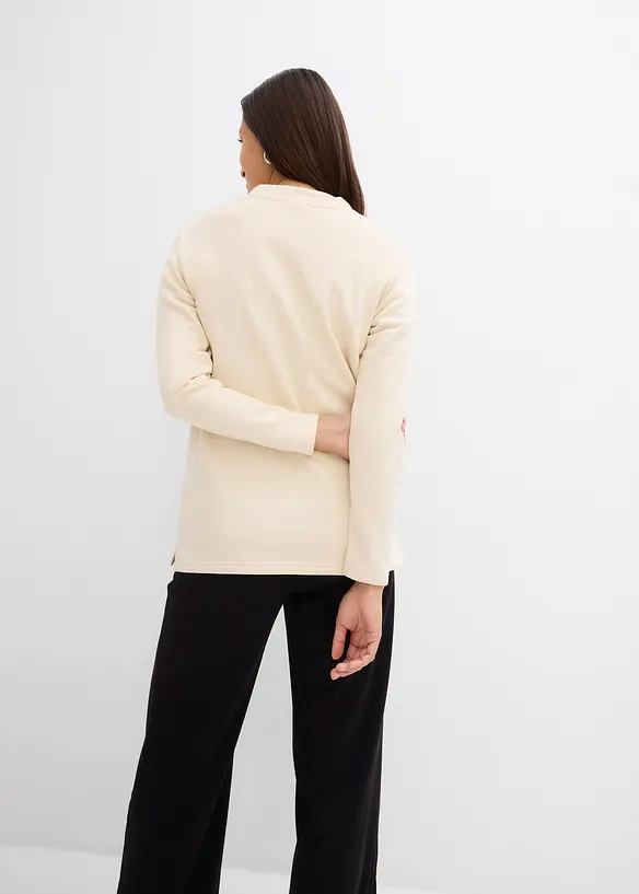 Sweater met split, bonprix