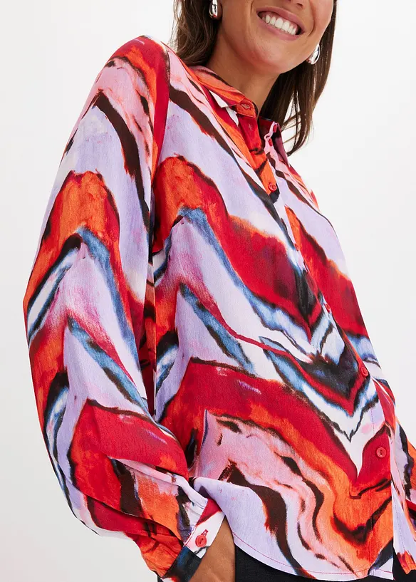 Gedessineerde blouse, bonprix