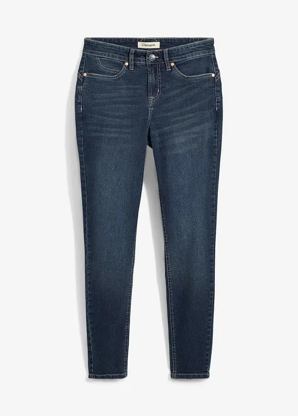 Skinny stretch jeans, mid waist, bonprix