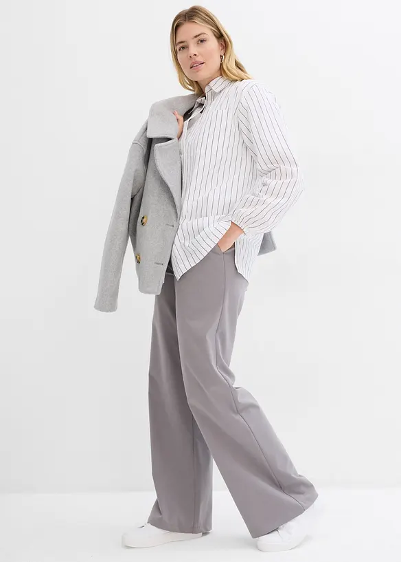 Oversized oberhemdblouse van popeline, bonprix