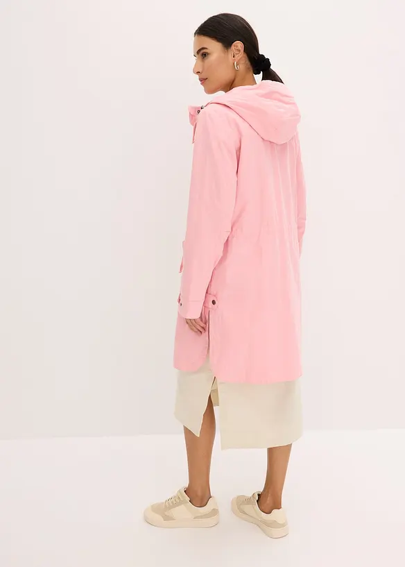 Lange parka met capuchon, bonprix