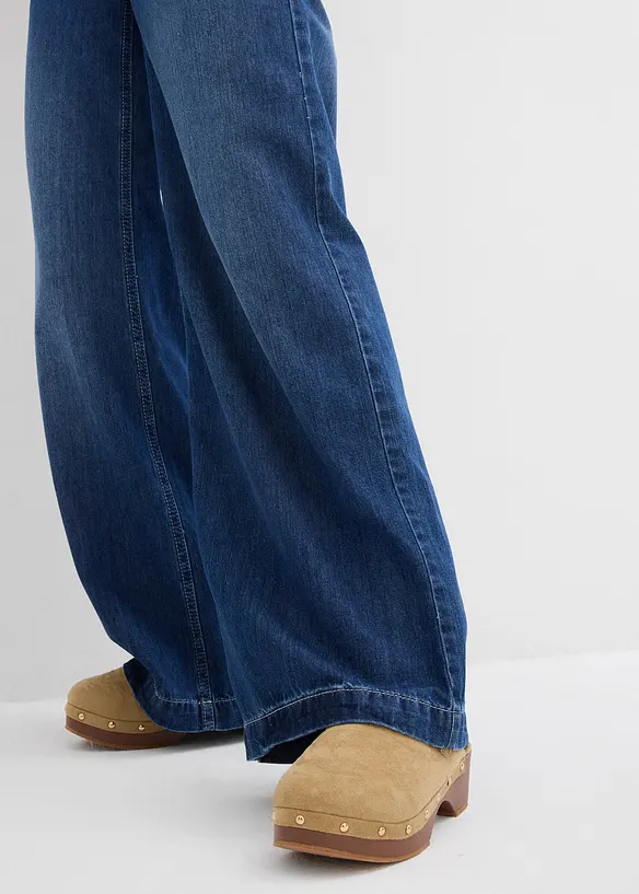 Wide leg jeans, high waist, super soft, bonprix