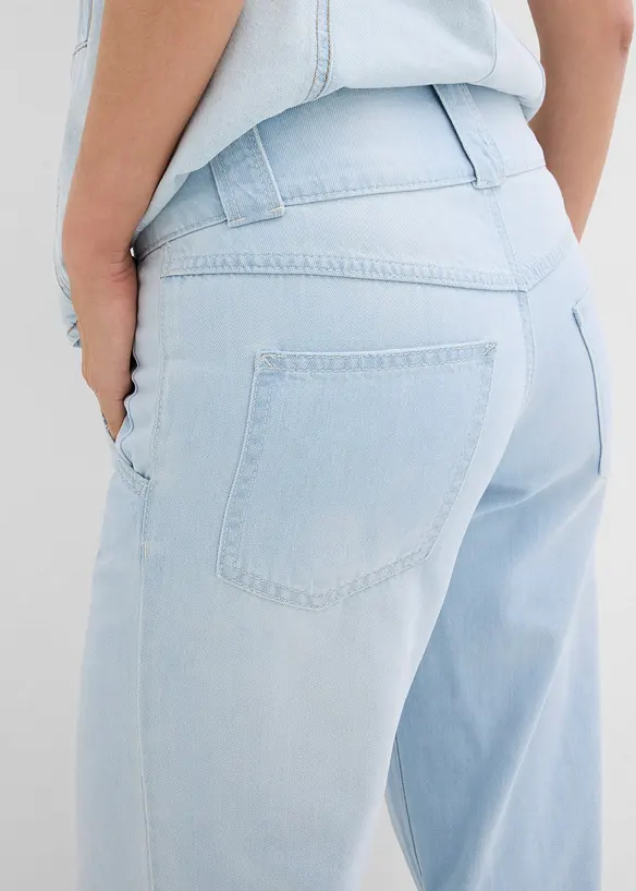 Wide leg jeans, high waist, super soft, bonprix