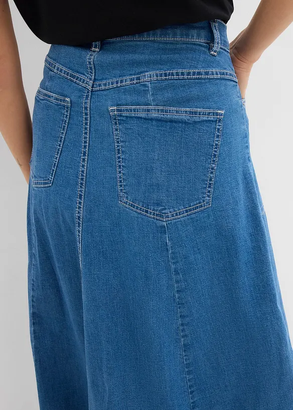 Midi spijkerrok, hight waist, bonprix