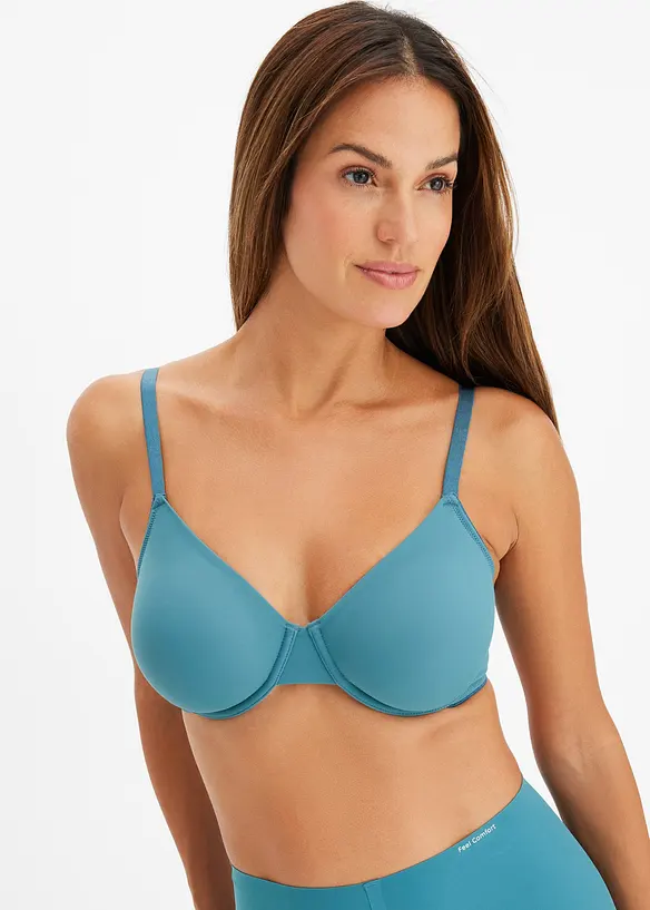 Niet-gevulde T-shirt bh (set van 3) met beugels, bonprix