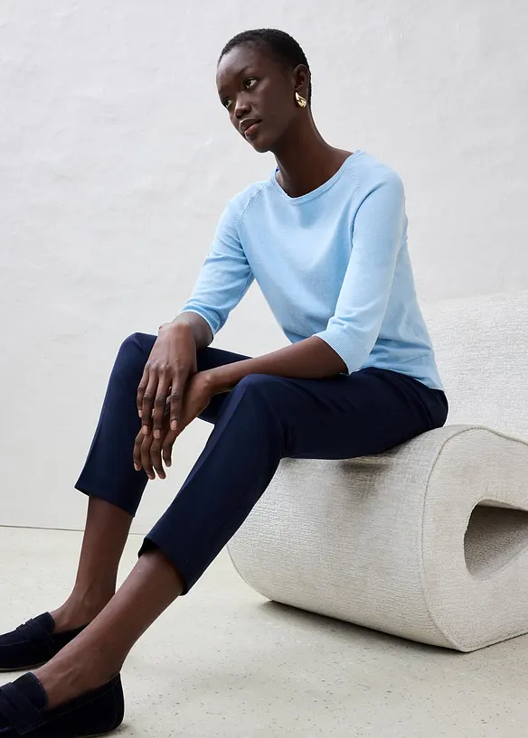 Broek met wol, bonprix