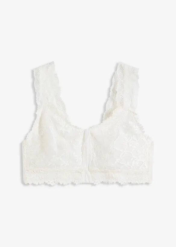 Bralette zonder beugels met comfortabele sluiting voorop, bonprix