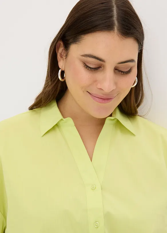 High-low blouse met ballonmouwen, bonprix