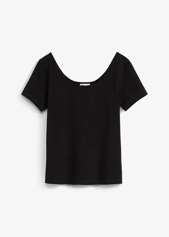 T-shirt met diepe halslijn achter, bonprix